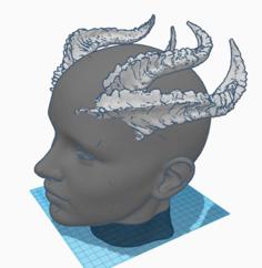 Dragon Horns 3D Printer Model