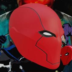 Red Hood Rebirth Inspired Helmet 3D Printer Model