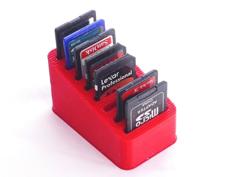 Parametric SD Card Holder 3D Printer Model