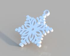 Snowflake Ornament 3D Printer Model