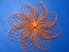 Super Flowers (drooloop Flowers) Wide Petal- Customizable 3D Printer Model