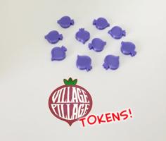 Village Pillage: Upgrade Turnip Tokens (Boardgame) 3D Printer Model