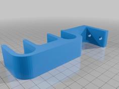 Curtain Rod Wall Holder 3D Printer Model