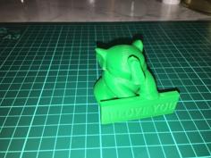 Elephant I LOVE YOU 3D Printer Model