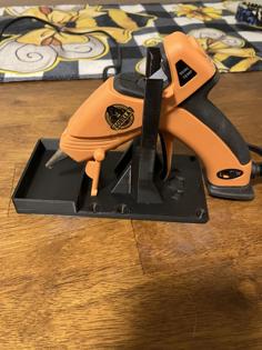 Hot Glue Gun Stand With Drip Box 3D Printer Model