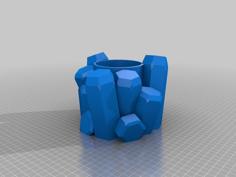 Apatite Crystal Pencil Holder 3D Printer Model