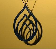 Teardrop Pendant 3D Printer Model