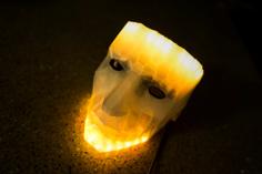 LED Low Poly Mask 3D Printer Model