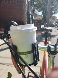 Handlebar Mounted Coffee, Can, And Cup Holder With Orientation Plate 3D Printer Model