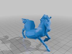 Horse Running Mount – Separated 3D Printer Model