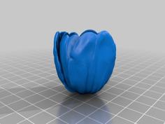 Tulip Head, Reduced 3D Printer Model