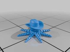 Cowboy Octopus 3D Printer Model