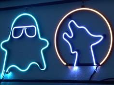 Halloween LED Neon Signs 3D Printer Model