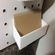 Pegboard Business Card Holder 3D Printer Model