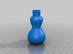 No-Leak 2 OZ / 2.5 OZ Spirit Bottle With Lid, Single Espresso Shot 3D Printer Model