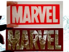 Logo Marvel Litofania 3D Printer Model