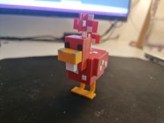 Minecraft Cluckshroom 3D Printer Model