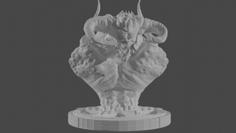 Diablo Lord Of Terror Bust 3D Printer Model