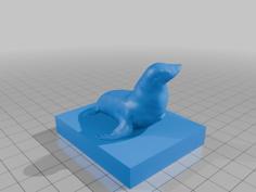 Standing Sealion 3D Printer Model