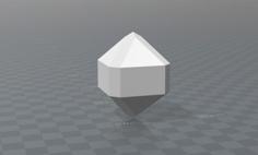 Tetragonal Crystal Cassiterite 3D Printer Model