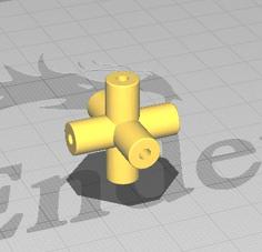 Rubik’s Cube Inner Mechanism 3D Printer Model