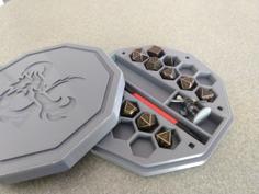 Dice Box N Tray With D&d Logo 3D Printer Model