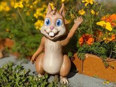 Cartoon Squirrel For Your Garden 3D Printer Model