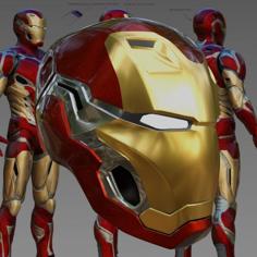 Mark 80 Iron Man Avengers Campus Inspired Helmet 3D Printer Model