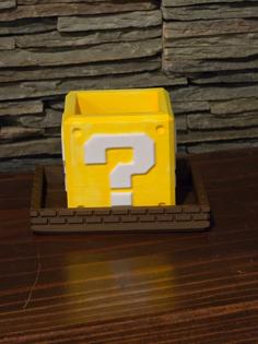 Mario Brick Planter Base 3D Printer Model