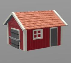 Shed H0 / HO Scale 3D Printer Model