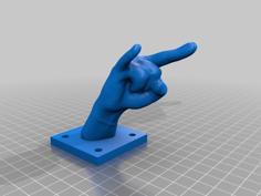 Hook Horns 3D Printer Model