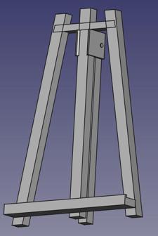 Tabletop Easel 3D Printer Model