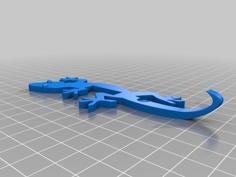 Switchey – The Helpful Key Holding Lizzard 3D Printer Model