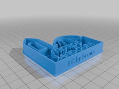 Eid Mubarak Cookie Cutter 3D Printer Model