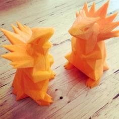 Low-Poly Typhlosion 3D Printer Model