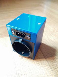 Socket Enclosure For ESP8266 Moes QS-WiFi-D01 150W Or Shelly Dimmer 3D Printer Model