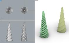 Spiral Cone Decoration 3D Printer Model