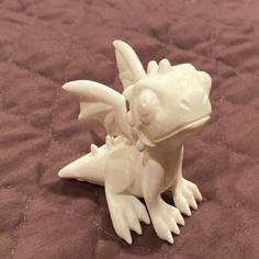 Cute Dragon Pencil Holder 3D Printer Model