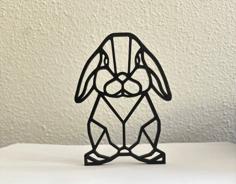 Geometric Bunny 3D Printer Model