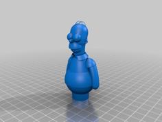 Homer Simpson Tap Handle 3D Printer Model