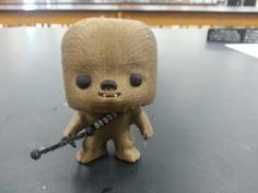 Chewbacca Bobblehead Bobbles And Bowcaster 3D Printer Model