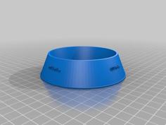 Bowl Para Mascota Customizable/ Customizable Pet Bowl 3D Printer Model