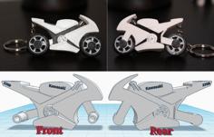 Motorcycle Keychain_double Sided 3D Printer Model