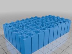 Alphabet Stamps For Clay 3D Printer Model