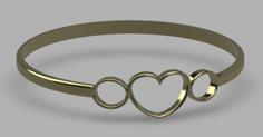 Hollow Heart Ring Or Crown 3D Printer Model