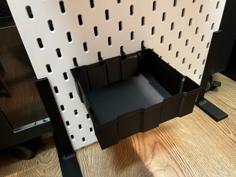 [IKEA Skadis] Stackable Boxes / Pegboard Container (Remix) 3D Printer Model