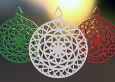 Xmas Geometric Ornament Vol.02 3D Printer Model