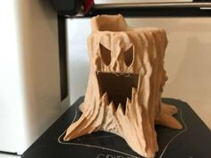 Halloween Tree Stump LED Candle 3D Printer Model