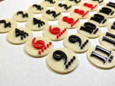 Catan Number Tokens – 6 Player Set 3D Printer Model