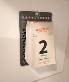 Calendar Hanger 3D Printer Model